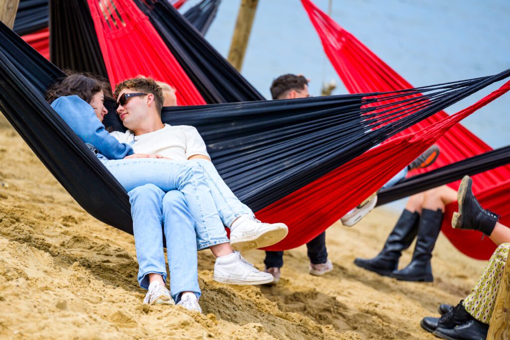 People chilling at Dreamfields